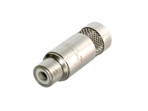 Rean NYS372P RCA Cable Phono Jack Nickel/Nickel w/Solder Terminals